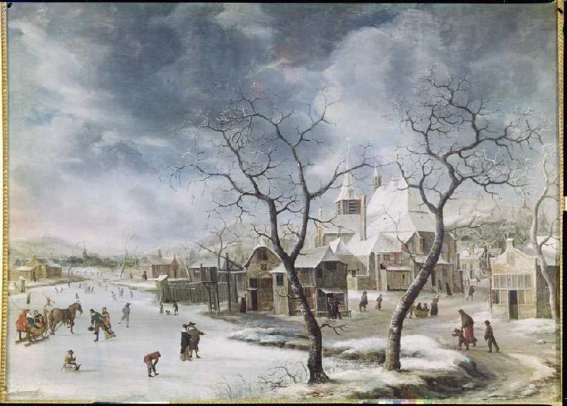 Paysage d'hiver. à Jan Beerstraaten