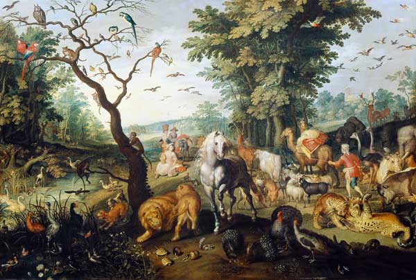 Puzzles 1000 pièces Entrée des animaux dans l'Arche de Noé - Jan Brueghel  l'Ancien