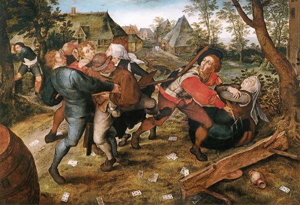 rixe paysanne de paysan. à Jan Brueghel l'Ancien