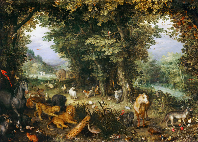 Le paradis terrestre. à Jan Brueghel l'Ancien
