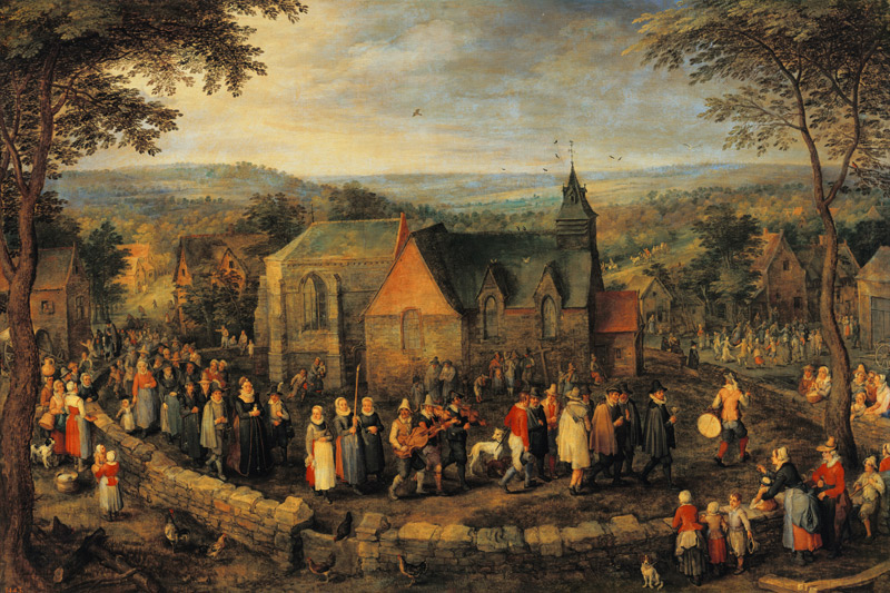 mariage à la campagne à Jan Brueghel l'Ancien