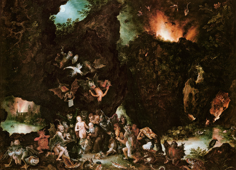 The Temptation of St. Anthony - Hell à Jan Brueghel l'Ancien