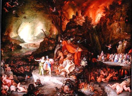 Aeneas and the Sibyl in the Underworld à Jan Brueghel l'Ancien