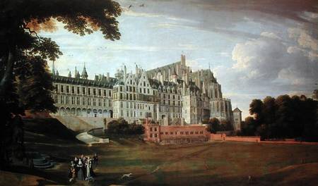 Infanta Isabella Clara Eugenia (1556-1663) Strolling in the grounds of the Palace in Brussels à Jan Brueghel l'Ancien