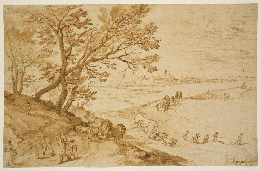 Landschaft mit Blick auf Antwerpen à Jan Brueghel l'Ancien