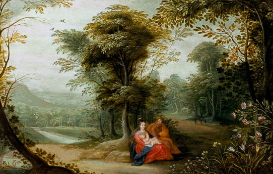 The Rest on the Flight into Egypt à Jan Brueghel l'Ancien