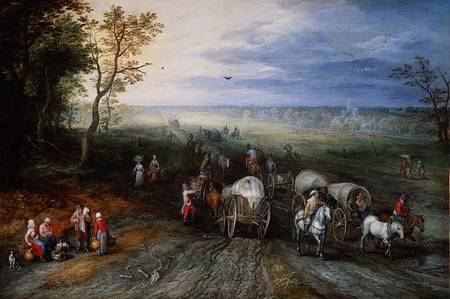 Returning from Market à Jan Brueghel l'Ancien