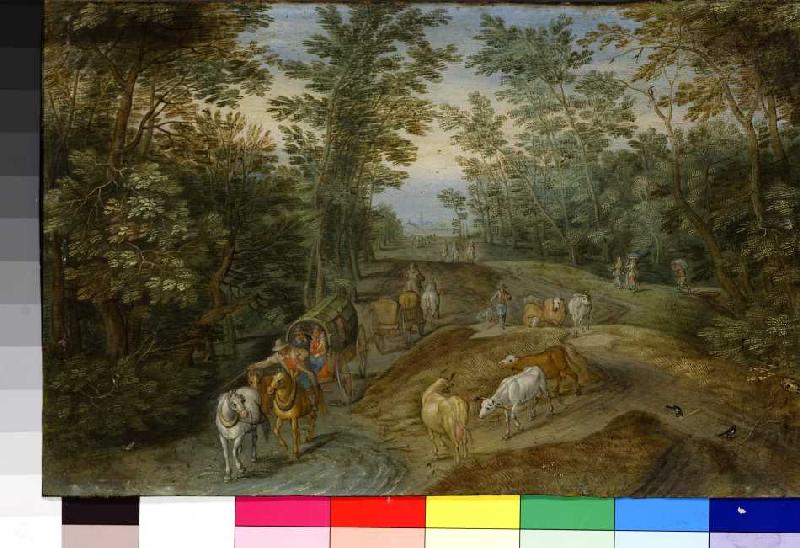 Waldlandschaft. à Jan Brueghel l'Ancien