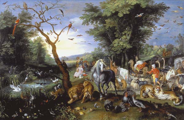 l'entrée des animaux dans l'arche de Noé. à Jan Brueghel le Jeune