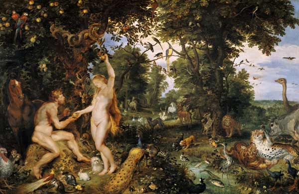 Adam and Eve in Paradise à Jan Brueghel le Jeune
