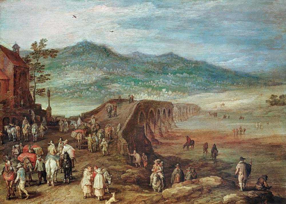 Jan Brueghel d.Ä., Brücke zu Talavera à Jan Brueghel le Jeune
