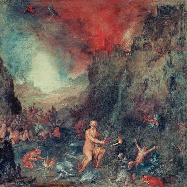 Brueghel / Forge of Vulkan à Jan Brueghel le Jeune
