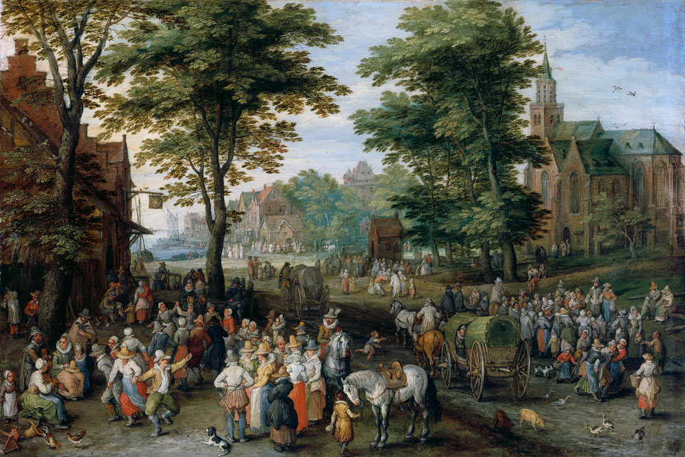 Jan Bruegel d.Ä. / Die Dorfkirmes à Jan Brueghel le Jeune