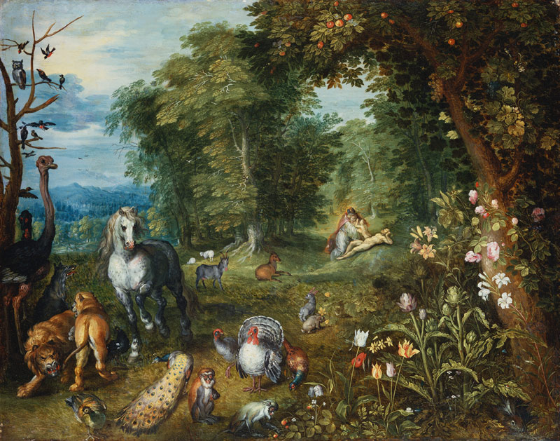Paradise with the Creation of Eve à Jan Brueghel le Jeune