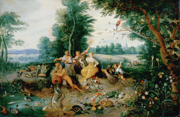 The Four Elements (panel) à Jan Brueghel le Jeune