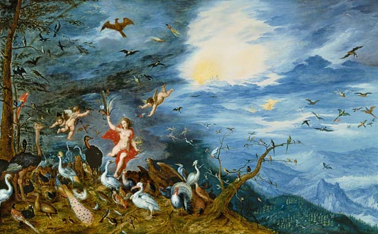 allégorie de l'air, avec Uranus à Jan Brueghel le Jeune