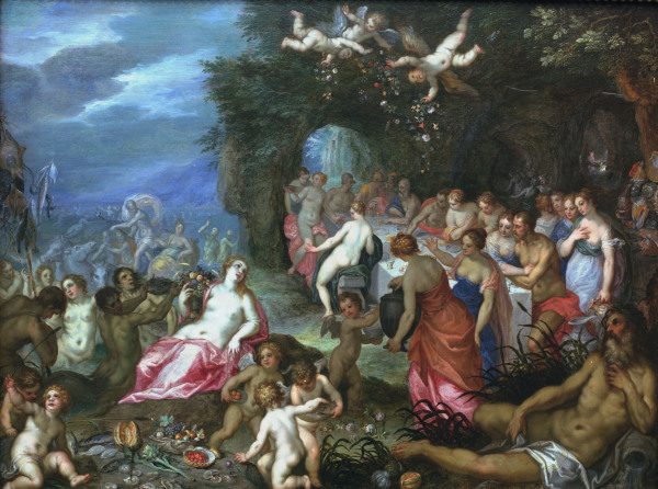 Balen a.Brueghel /Feast of the Gods/1620 à Jan Brueghel le Jeune