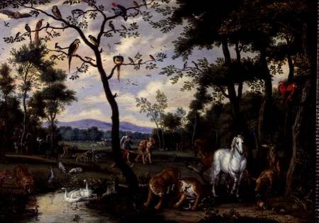 Earthly Paradise (panel) à Jan Brueghel le Jeune