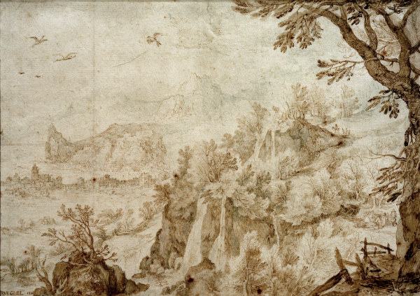J.Brueghel d.Ä., Gebirgslandschaft à Jan Brueghel le Jeune