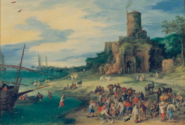 J.Brueghel d.Ä., Seelandsch.Scipionengr. à Jan Brueghel le Jeune