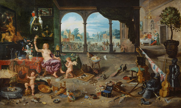 J.Brueghel th.E. /Vanitas Allegory/ C17 à Jan Brueghel le Jeune
