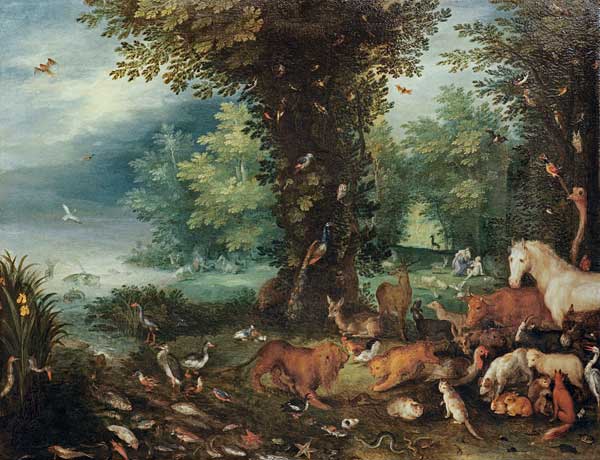 Paradisical landscape / J.Brueghel à Jan Brueghel le Jeune