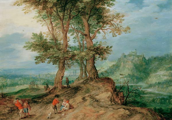 J.Brueghel d.E. / Road to the Market à Jan Brueghel le Jeune