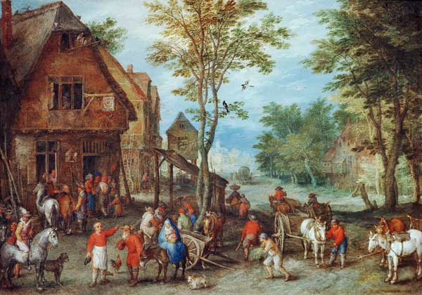 Brueghel the Elder / Searching for Inn à Jan Brueghel le Jeune