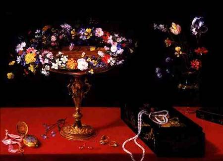 A Still Life of a Tazza with Flowers à Jan Brueghel le Jeune
