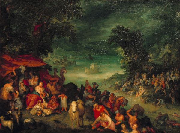 The Flood with Noah s Ark/Brueghel/1601 à Jan Brueghel le Jeune
