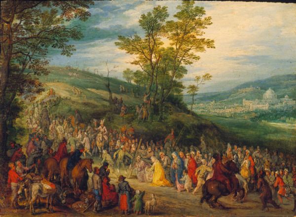 The Way to Calvary / Brueghel / c.1606 à Jan Brueghel le Jeune