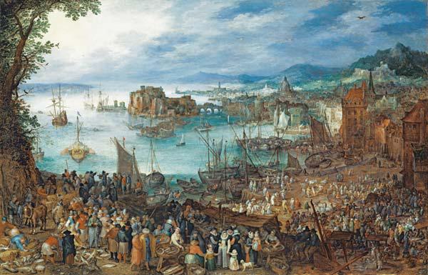 Jan Bruegel t.E./ Great Fish Market/1603