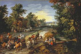 Jan Brueghel the Elder / Country Road