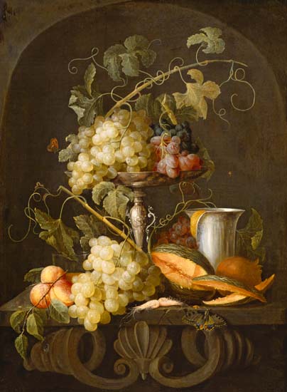 nature morte avec des fruits à Jan Davidsz de Heem