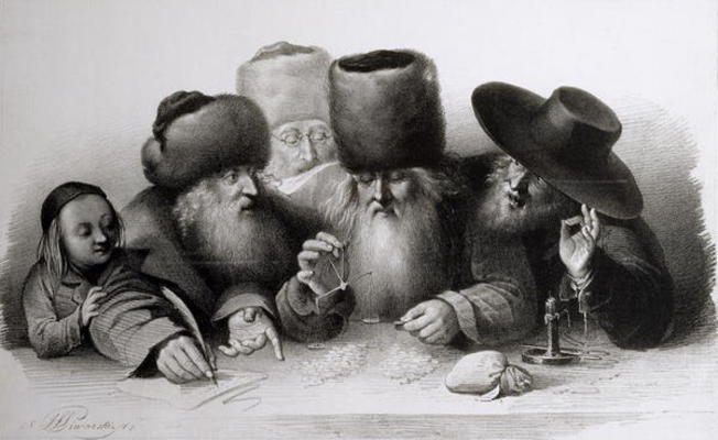 A Hurried Speculation, Warsaw, 1841 (litho) à Jan Felix Piwarski