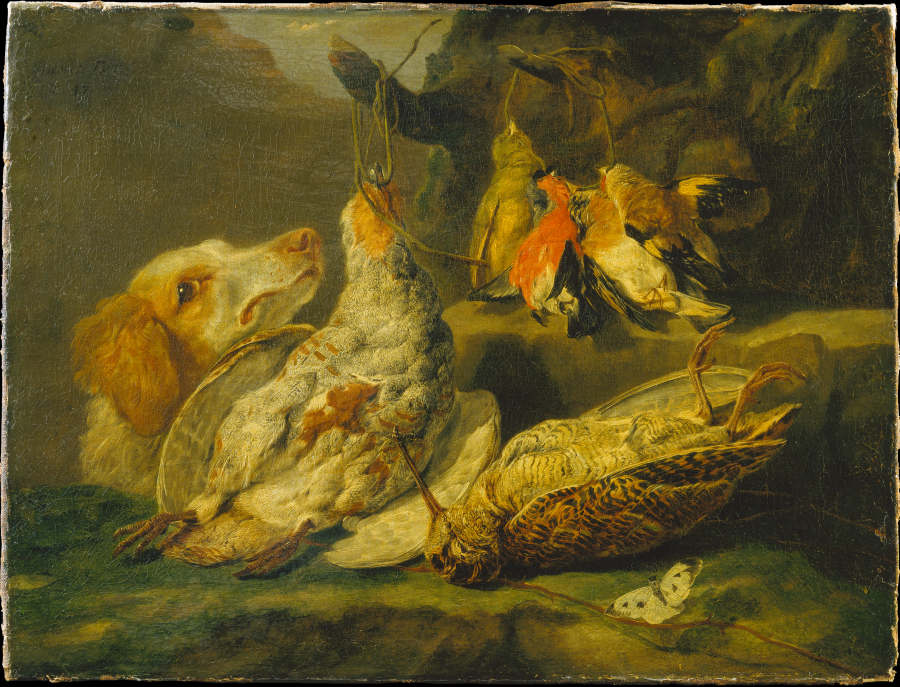 Still Life with Hunting Dog and Dead Fowl à Jan Fyt