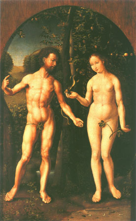 Adam et Eve à Jan Gossaert