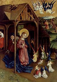 Marie et ange, l'enfant de chrétien anbetend, Panneau de l'autel de Marienfeld