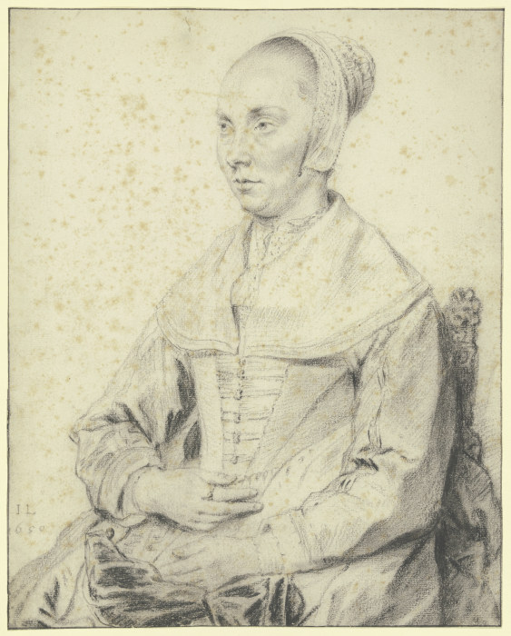 Bildnis einer in einem Sessel sitzenden Dame nach links à Jan Lievens