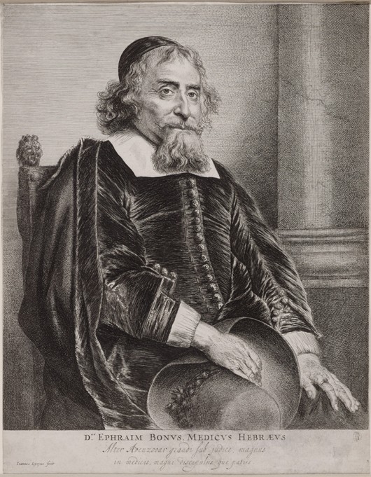 Portrait of Ephraim Bueno à Jan Lievens