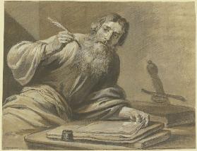 Der Apostel Paulus schreibend, halbe Figur