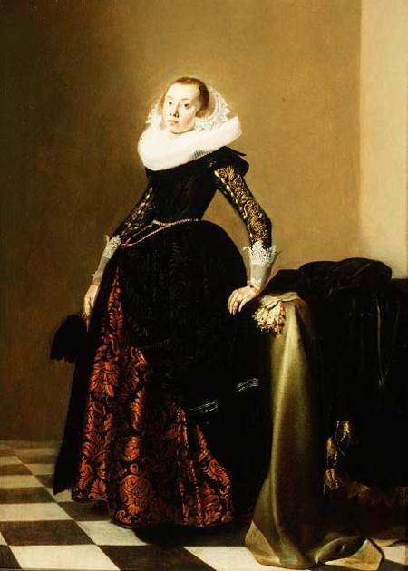 Portrait of a Lady (panel) à Jan Miense Molenaer