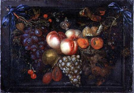 Still Life of Fruit in a Stone Niche à Jan Pauwel l'Ancien Gillemans