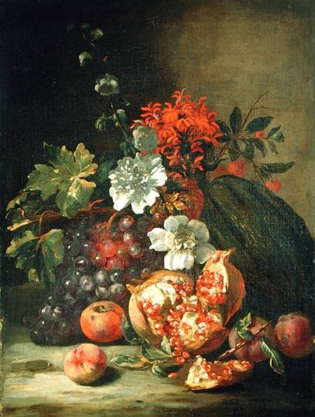 Fruit and Flowers à Jan Peter van le Jeune Bredael