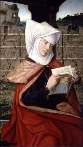 Emerency, the mother of St. Anne, panel from the extreme left-hand side of a polyptych of the Geneal