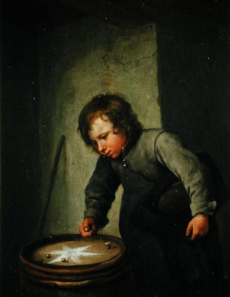Boy Playing with Marbles à Jan Havickszoon Steen