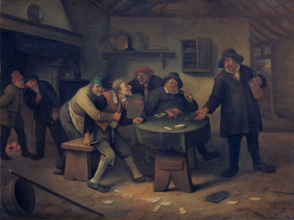 J.Steen / Peasants arguing in an inn à Jan Havickszoon Steen