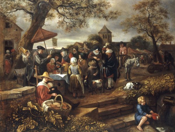 J.Steen, The Village quack / painting à Jan Havickszoon Steen