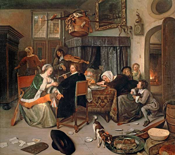 The Dissolute Household à Jan Havickszoon Steen