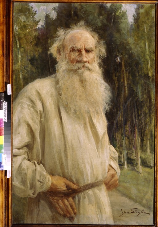 Portrait of the author Leo N. Tolstoy (1828-1910) à Jan Styka